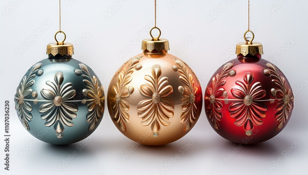 Christmas tree toy on a white background, beautiful Christmas toys Christmas tree toy on a white background, beautiful Christmas toys