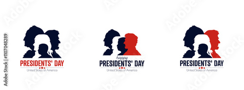 Presidents' Day collection. Modern design.