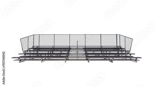Quadro em tela Bleachers illustration isolated on transparent background 3d rendering