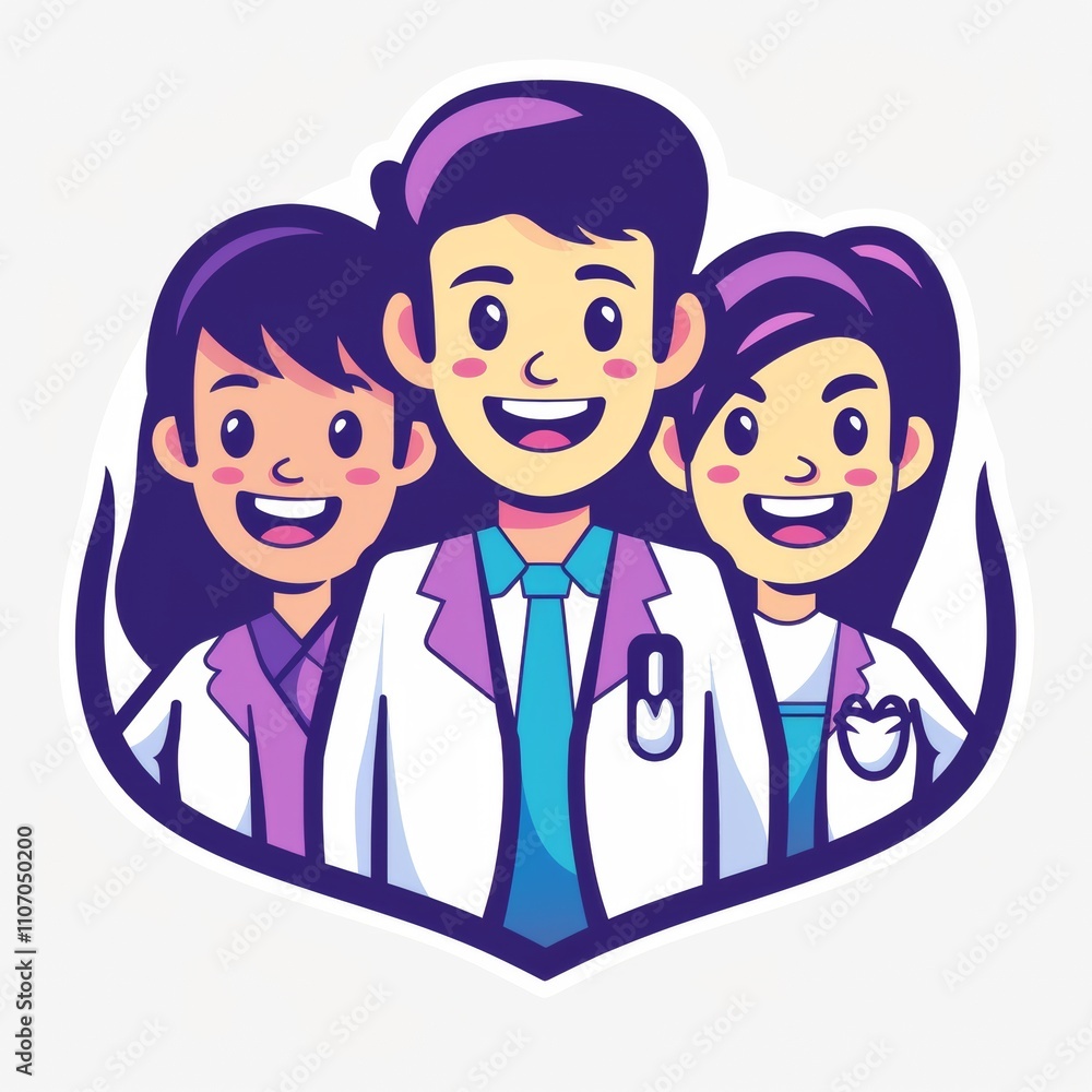 A Team of Cheerful Doctors Ready to Serve: Healthcare Professionals United for Patient Well-being A Team of Cheerful Doctors Ready to Serve: Healthcare Professionals United for Patient Well-being
