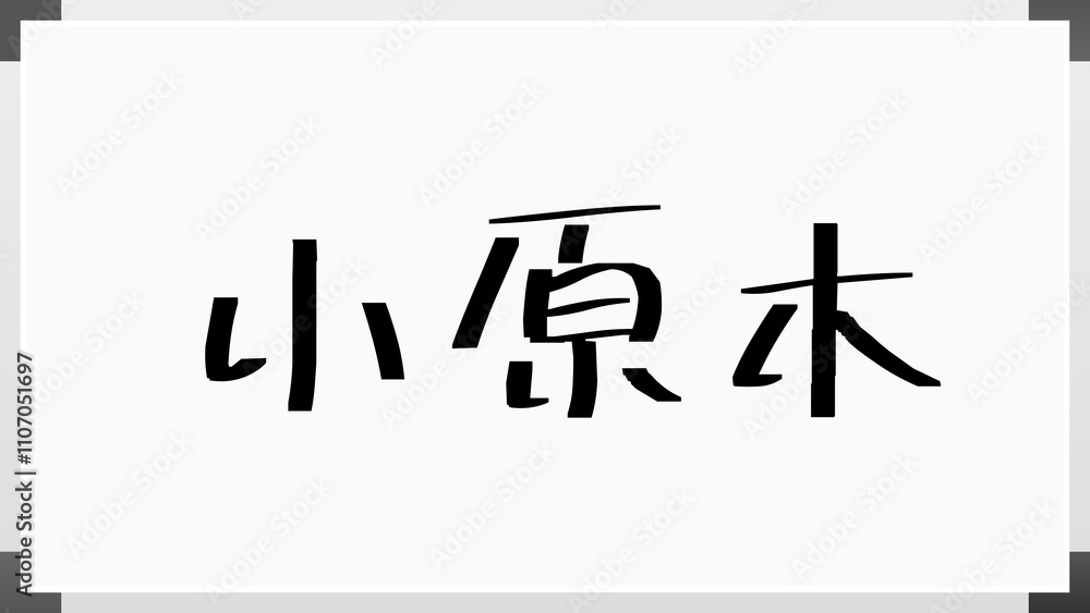 小原木 のホワイトボード風イラスト 小原木 のホワイトボード風イラスト
