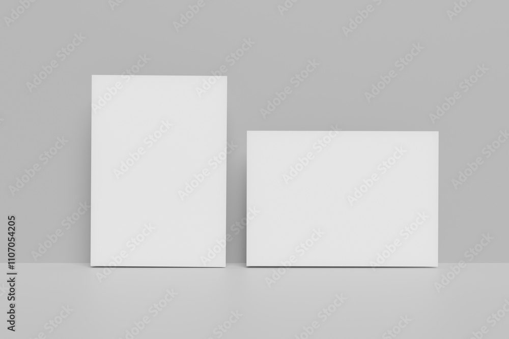 Brochure Flyer Mockup 3D Rendering Brochure Flyer Mockup 3D Rendering
