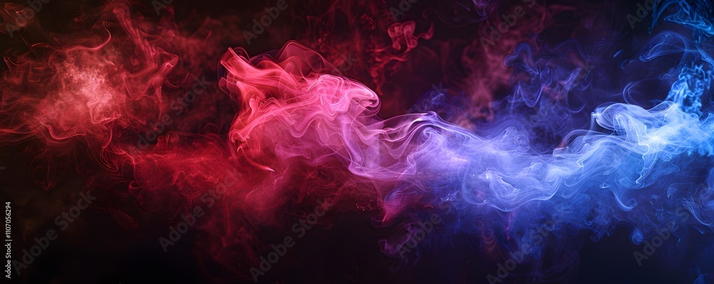 Abstract Red And Blue Smoke Swirls Design Abstract Red And Blue Smoke Swirls Design