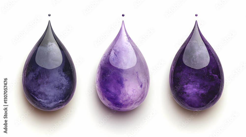Amethyst Drop, Three Shades of Purple Gemstone, Polished, Glistening, Vibrant Hues, Natural Beauty, Exquisite Texture Amethyst Drop, Three Shades of Purple Gemstone, Polished, Glistening, Vibrant Hues, Natural Beauty, Exquisite Texture