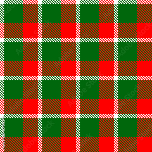 Seamless tartan pattern with red, black, yellow colors, new year christmas background