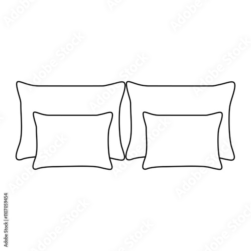 bed with pillow