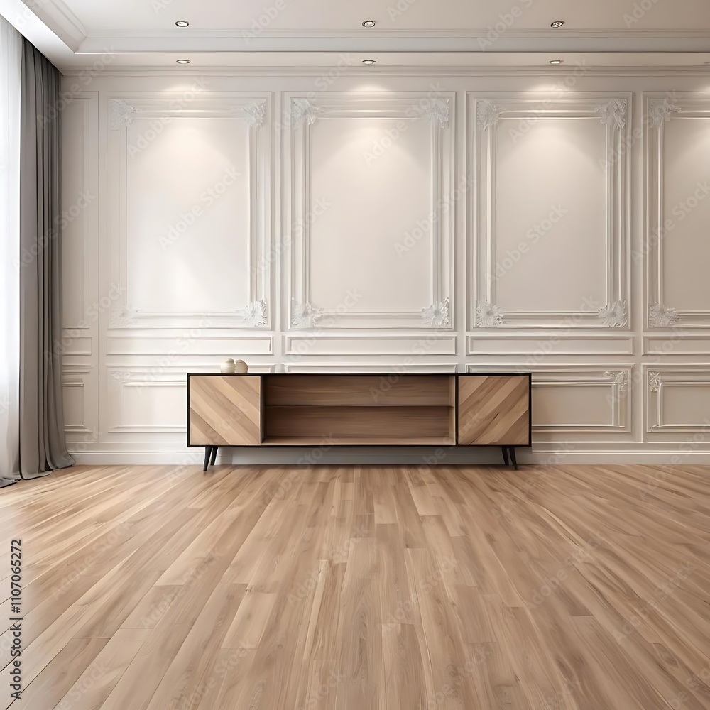 empty room with wooden floor empty room with wooden floor