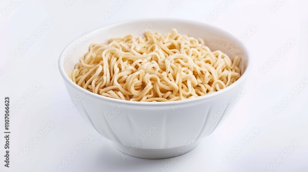 Instant Noodles on a White Background - A Tempting and Convenient Culinary Sight. The Colorful and Enticing Instant Noodles Placed on the Plain White Background, with Their Appealing Packaging and Del Instant Noodles on a White Background - A Tempting and Convenient Culinary Sight. The Colorful and Enticing Instant Noodles Placed on the Plain White Background, with Their Appealing Packaging and Del