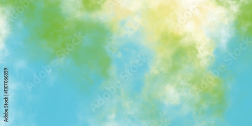 blue modern watercolor wall texture background. sky light liquid pattern decoration .