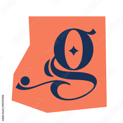 Ransom Alphabet Cutout Letter G