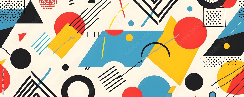 Abstract Geometric Design With Bold Colors And Shapes Abstract Geometric Design With Bold Colors And Shapes