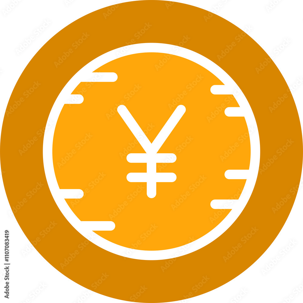 Yen Money Coin Icon Yen Money Coin Icon