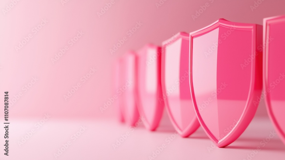 Shield Icons Group of shield icons forming a protective barrier, representing multi layered security and robust data protection. Shield Icons Group of shield icons forming a protective barrier, representing multi layered security and robust data protection.