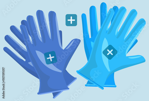 Gloves Concept Illustration Stylish and Beautiful