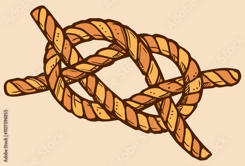 Rope Concept Illustration Stylish and Beatiful