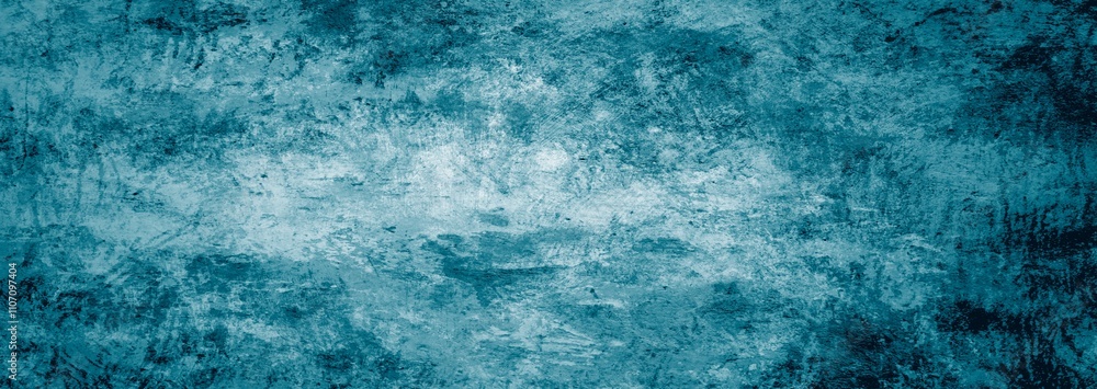 Fototapeta premium Sehr schmutziger breiter grunge Hintergrund in blau
