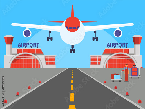 Runway Concept Illustration Stylish and Beautiful