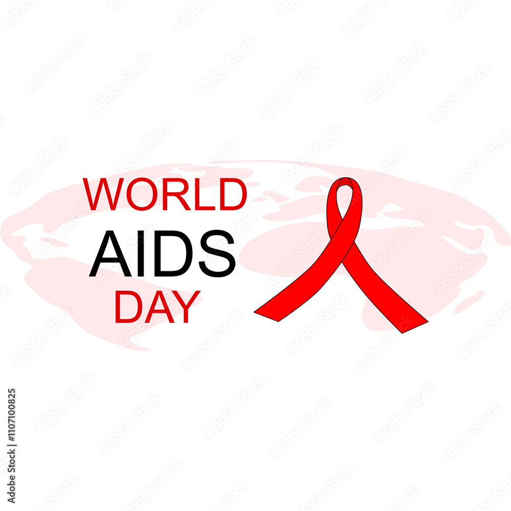 Red ribbon December 1 of every year People around the world hold World AIDS Day to remember those who have died from acquired immunodeficiency syndrome (AIDS). Red ribbon December 1 of every year People around the world hold World AIDS Day to remember those who have died from acquired immunodeficiency syndrome (AIDS).