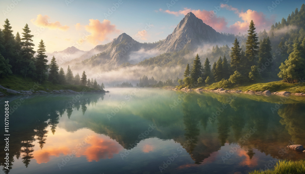 lake in the mountains