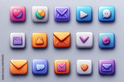Free Download Colorful App Icons: A Delightful User Interface Design - GFXLoad