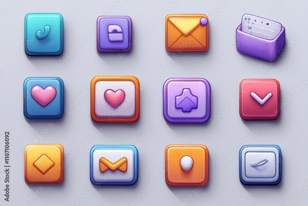 Colorful App Icons: A Delightful UI Design Colorful App Icons: A Delightful UI Design