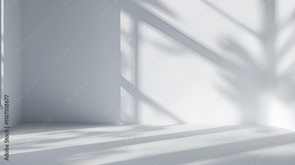 Minimalist White Wall Light and Shadow Interior Design Minimalist White Wall Light and Shadow Interior Design