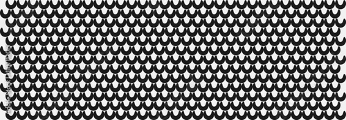 Abstract Geometric pattern, Illustration, vector, alternating overlapping, orderly arrangement background, black and white, banner, website, template, dark.