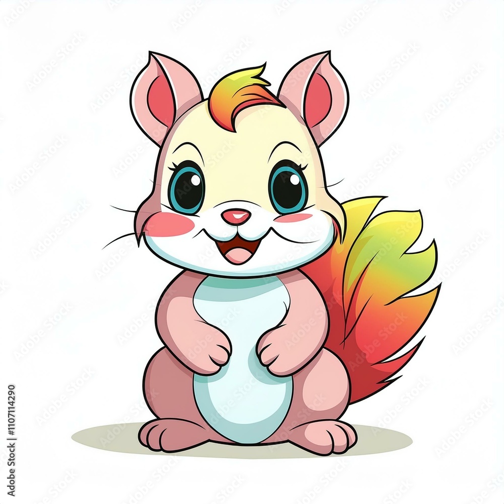 Squirrel isolated on white background, cutout Squirrel isolated on white background, cutout