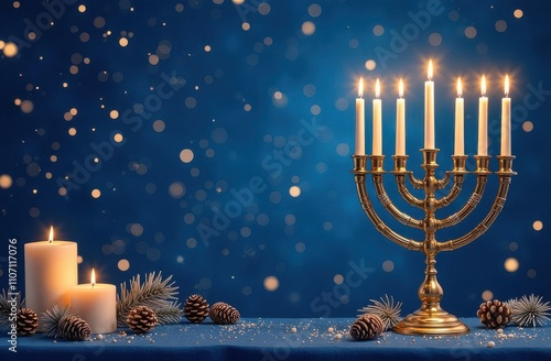 Hanukkah themed background