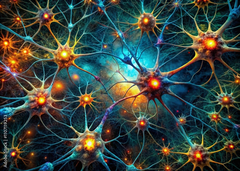 Stunning Drone Photography of Neurons in a Scientific Illustration, Capturing Depth of Field and Intricate Connections in a High-Resolution Image for Educational Use Stunning Drone Photography of Neurons in a Scientific Illustration, Capturing Depth of Field and Intricate Connections in a High-Resolution Image for Educational Use