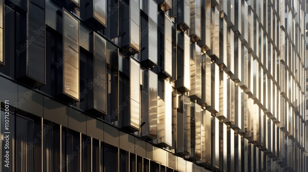 The artistic use of light and shadows on the buildings facade highlighting its intricate details and creating a stunning visual effect. The artistic use of light and shadows on the buildings facade highlighting its intricate details and creating a stunning visual effect.