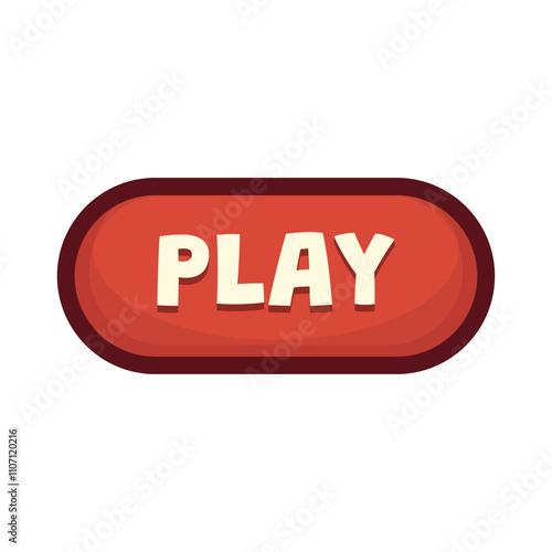 Gaming Button Vector - Play 02