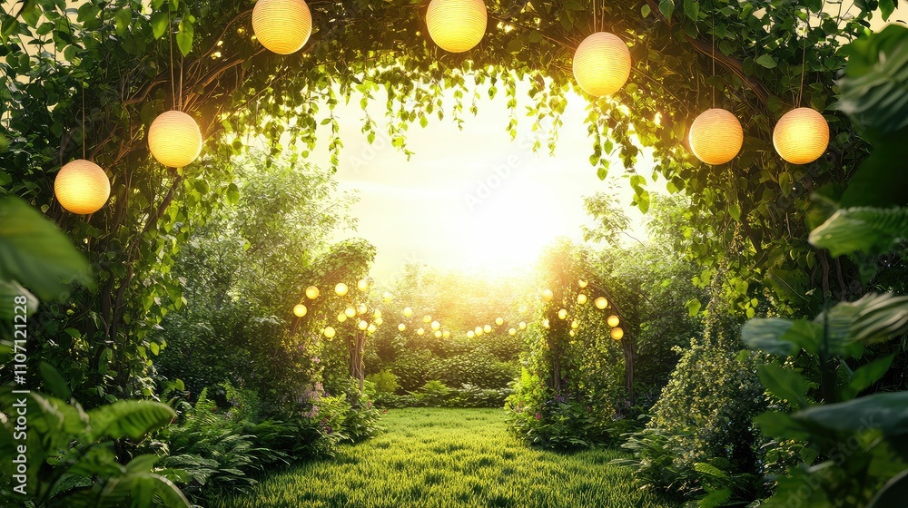watercolor garden background, spring and summer background with copy space for text - landscape with plants, leaves, flowers - background for banner, greeting card, poster. watercolor garden background, spring and summer background with copy space for text - landscape with plants, leaves, flowers - background for banner, greeting card, poster.