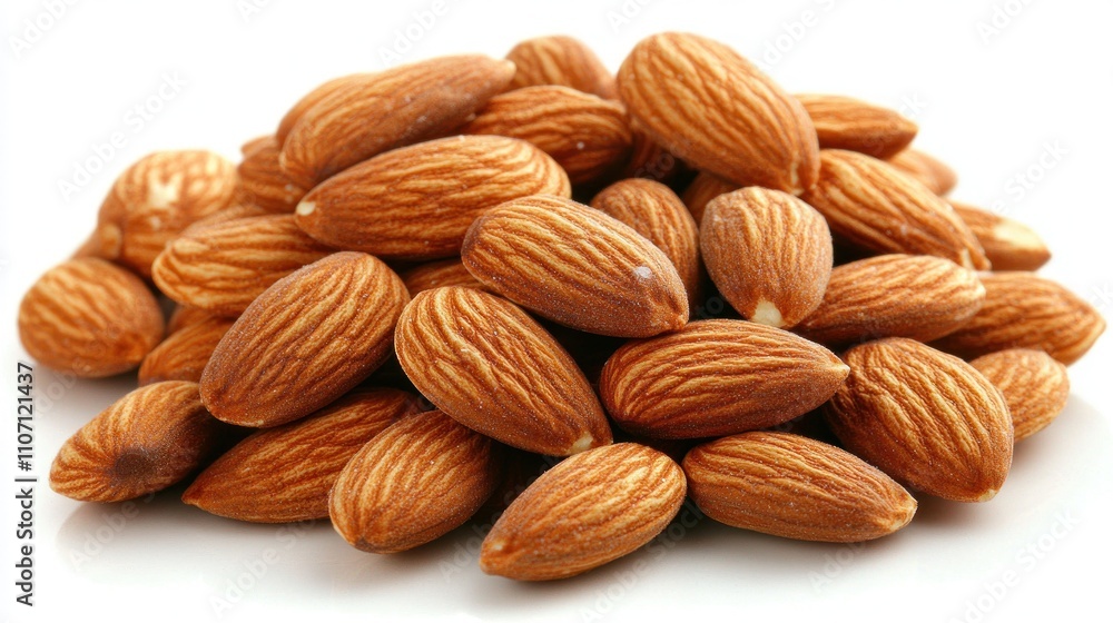 Pile of almonds. Pile of almonds.