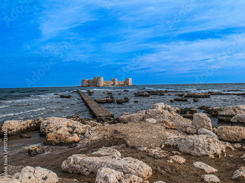 Maiden's Castle (Kiz Kalesi) Drone Photo, Erdemli Mersin, Turkey Maiden's Castle (Kiz Kalesi) Photo, Erdemli Mersin, Turkey photo