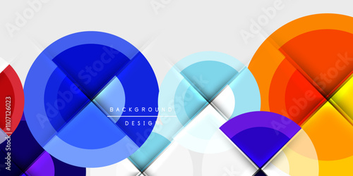 Target circle geometric abstract shapes. Vector Illustration For Wallpaper, Banner, Background, Card, Book Illustration, landing page