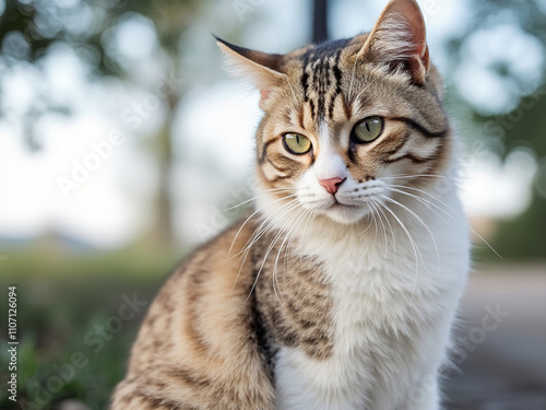 Wallpaper Mural portrait of a cat Torontodigital.ca