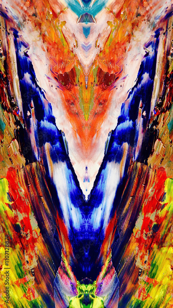 Fototapeta premium Abstract art background . Hand painting artwork on canvas .