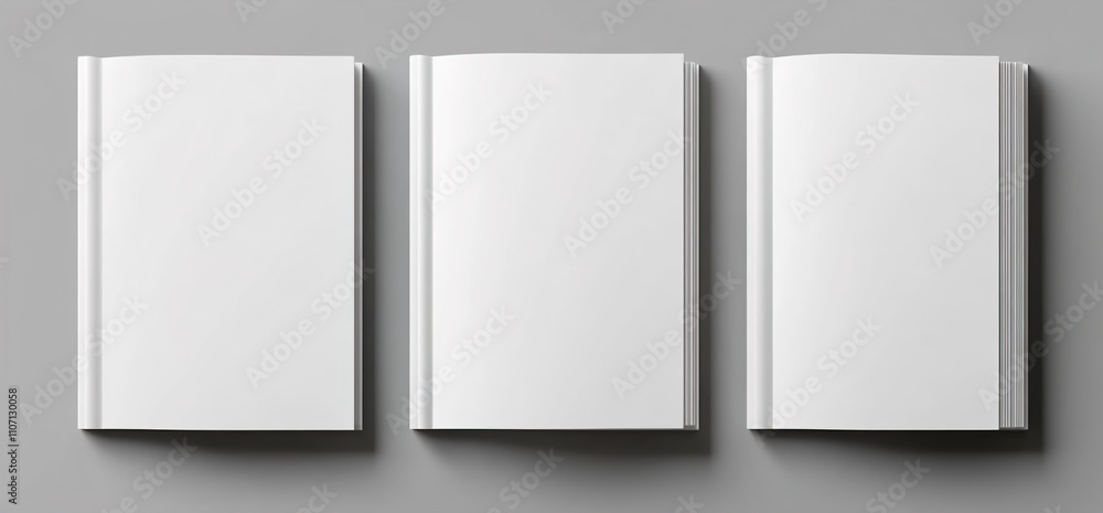 Blank paper sheets, picture canvas, wall displays isolated on gray background. Vector white posters with shadow format mockup. Plastic banners, labels set.new Blank paper sheets, picture canvas, wall displays isolated on gray background. Vector white posters with shadow format mockup. Plastic banners, labels set.new