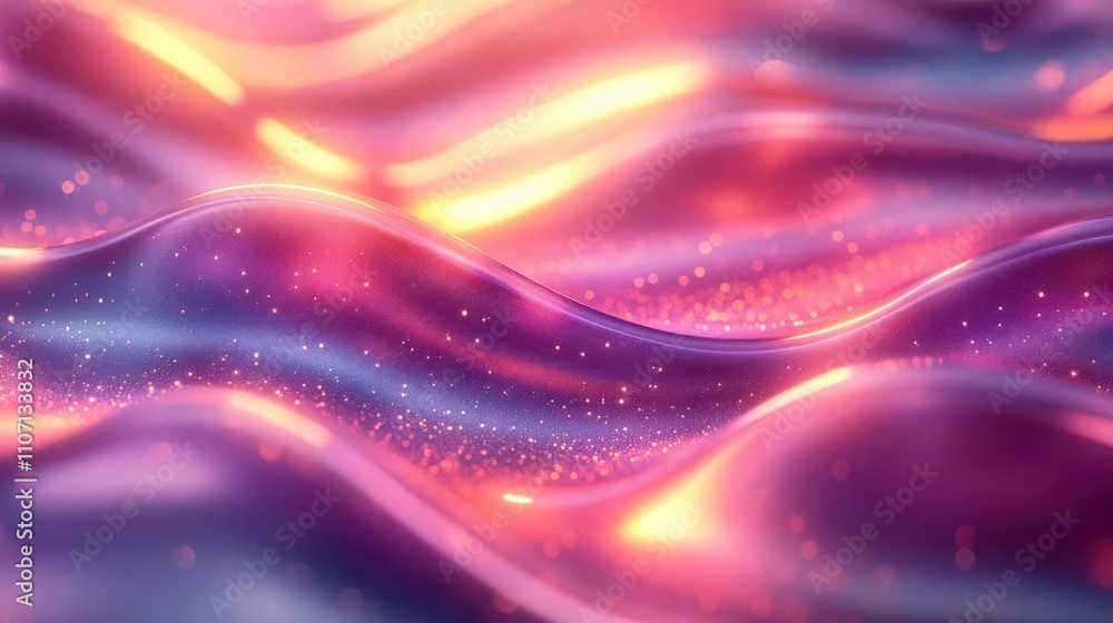 A vibrant, abstract image featuring flowing waves of color, illuminated with glowing highlights and a sparkling texture, creating a dynamic and mesmerizing visual effect. A vibrant, abstract image featuring flowing waves of color, illuminated with glowing highlights and a sparkling texture, creating a dynamic and mesmerizing visual effect.