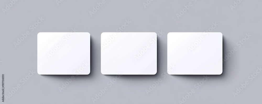 Blank paper sheets, picture canvas, wall displays isolated on gray background. Vector white posters with shadow format mockup. Plastic banners, labels set.new Blank paper sheets, picture canvas, wall displays isolated on gray background. Vector white posters with shadow format mockup. Plastic banners, labels set.new