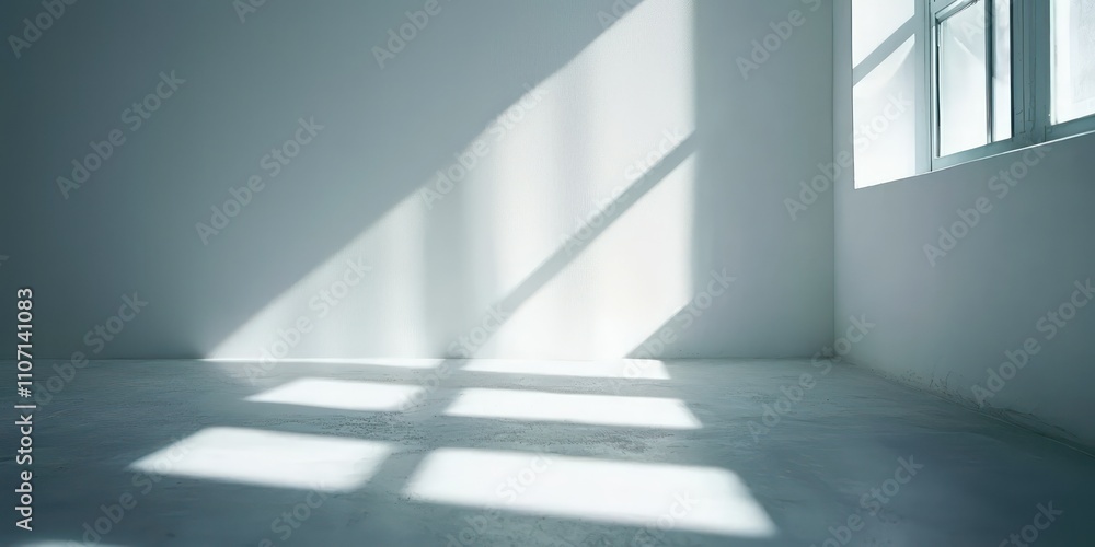 A minimalistic white wall in a modern room, with soft shadows and natural light falling across. A minimalistic white wall in a modern room, with soft shadows and natural light falling across.