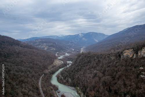 Mountain landscape in Sochi