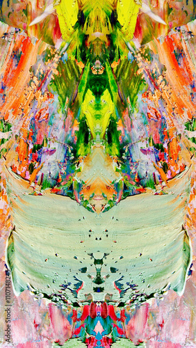 Abstract art background . Hand painting artwork on canvas .