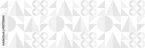 Christmas abstract. Christmas geometric background. Christmas pattern with simple geometric shapes. Mosaic and Scandinavian style.