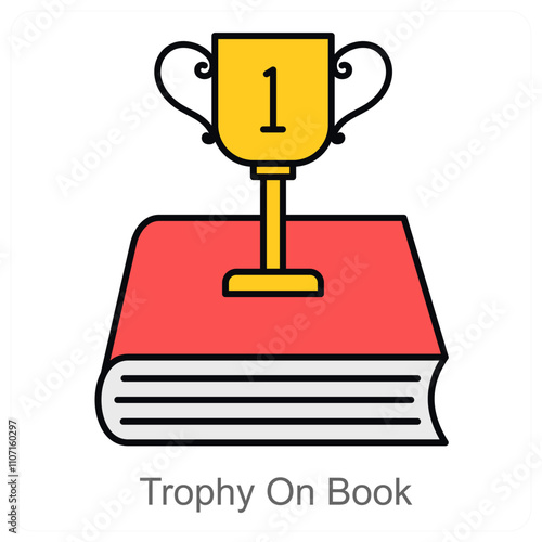 Trophy On Book