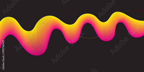A colorfull webline and valleys is featured 
in an abstract background illustration 

