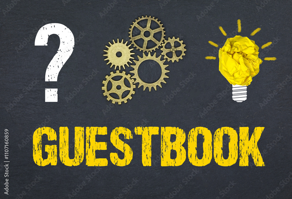 Obraz premium Guestbook