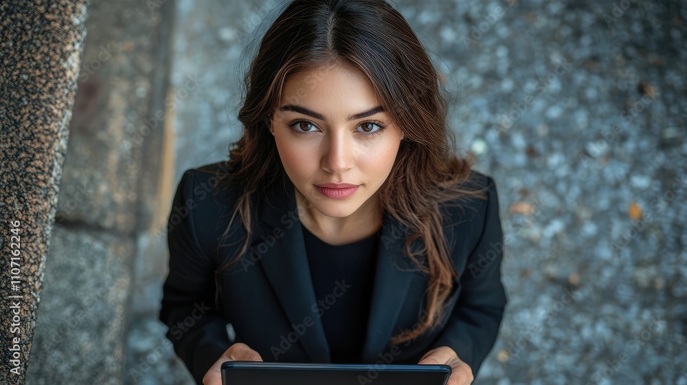 Fototapeta premium Businesswoman images, Stylish Businesswoman with Digital Tablet