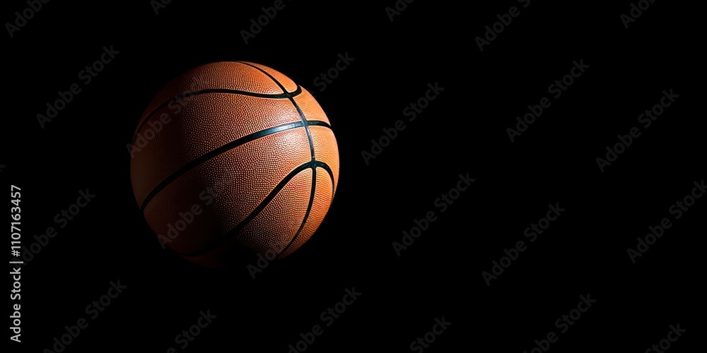 A high-resolution image of a single basketball isolated against a plain background, perfect for promotional materials. A high-resolution image of a single basketball isolated against a plain background, perfect for promotional materials.